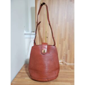 Louis Vuitton Orange Epi Leather Cluny Bag