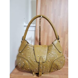 Burberry Hackford Studded Hobo Bag