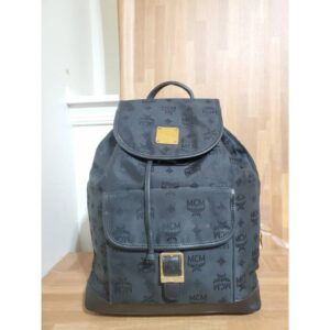 MCM Vintage Visetos Nylon Drawstring POCKET Backpack