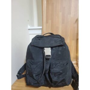 MCM Monogram Dieter Nylon Black Backpack
