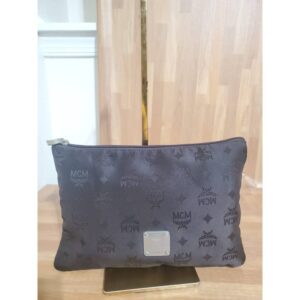 MCM Visetos Monogram Nylon Flat Clutch