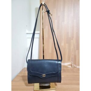 Gucci Vintage Black Leather Crossbody Bag