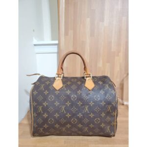 LOUIS VUITTON Monogram Speedy 30 Satchel Bag