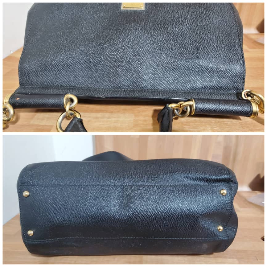 DOLCE & GABBANA Dauphine Large Miss Sicily Satchel Black - Image 9