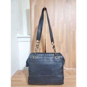 CHANEL Caviar CC Shoulder Bag Black