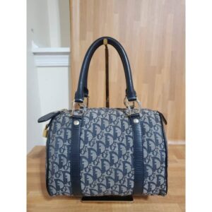 Christian Dior Boston Bag Monogram Trotter Canvas Satchel