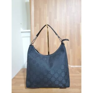 Gucci Vintage Canvas Shoulder Bag