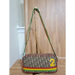 CHRISTIAN DIOR Rasta Trotter Crossbody Shoulder Bag PVC Leather