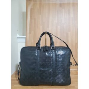 GUCCI Imprime Monogram Medium Briefcase Black