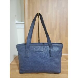 Gucci Zip Tote Guccissima Leather Small blue