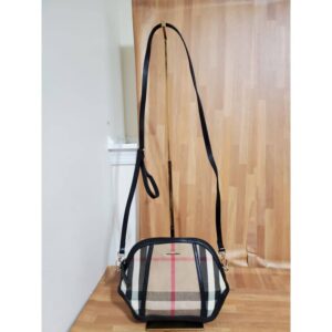 Burberry Orchard Crossbody Bag House Check Canvas and Leather Mini