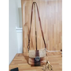 Prada Pushlock Python Leather Crossbody Bag