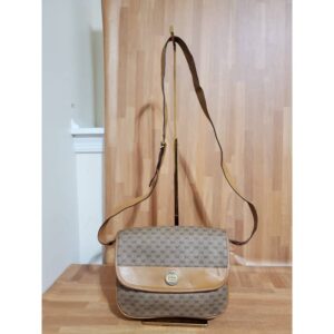 GUCCI Vintage Micro GG Canvas Shoulder/Crossbody Bag Beige