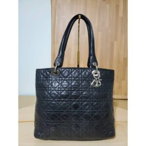Christian Dior Soft Lady Dior Cannage Tote Bag Large