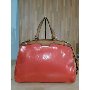 LOUIS VUITTON Rose Indian Monogram Vernis Brea MM Bag