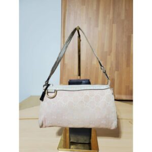 GUCCI MONOGRAM CANVAS ABBEY D-RING POCHETTE