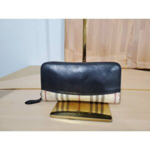 Burberry Elmore Horseferry Check Zip Around Wallet