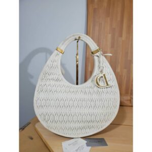 Christian Dior Diorita Contrast Twist Medium Hobo