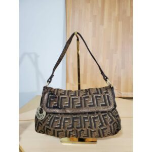 FENDI Zucca Small Chef Shoulder Bag Oro