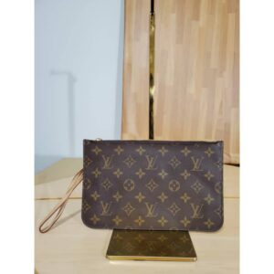 LOUIS VUITTON Monogram Pochette Wristlet Pouch Neverfull MM