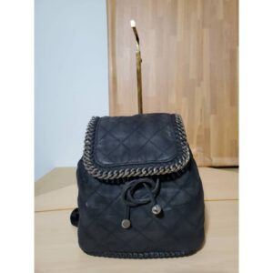 STELLA MCCARTNEY Quilted Falabella Small Backpack Black