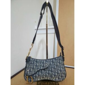 CHRISTIAN DIOR Trotter Saddle bag Crossbody Shoulder Bag