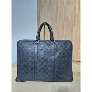 Louis Vuitton Infini Damier Graphite Porte-Documents Voyage Business Bag