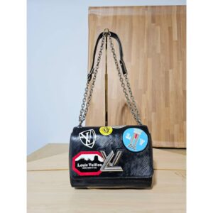 LOUIS VUITTON Epi World Tour Twist MM Black