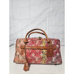 LOUIS VUITTON Monogram Pulp Defile Weekender PM Rose
