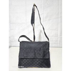 Gucci GG Nylon Messenger Bag Black