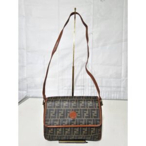Fendi Zucca Logo Flap Crossbody/ Shoulder Bag