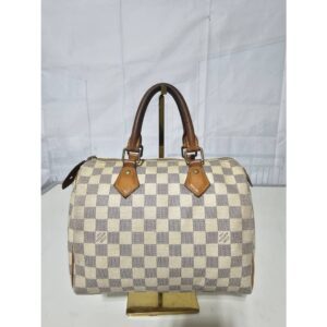 Louis Vuitton Damier Azur Canvas Speedy 25 Bag