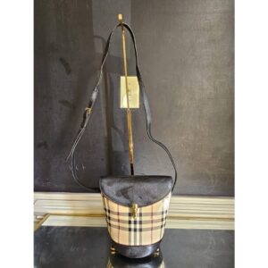 Burberry Denyard Plaid Bucket Bag