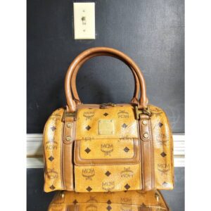 MCM Visestos BOSTON Bag Cognac