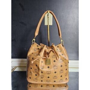 MCM Dessau Drawstring Medium Bag Brown