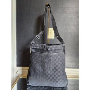 Gucci GG Canvas Crossbody Bag Black