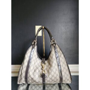 GUCCI GG Joy Jackie Medium Shoulder Bag Beige/Brown