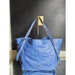 Burberry Leather Canterbury Tote Royal Blue