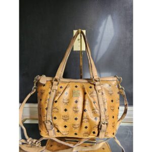 MCM Visetos Small Leather Brown