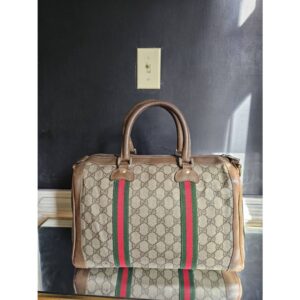 Gucci Vintage Monogram Boston Web Stripes