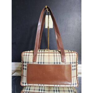 Burberry Haymarket check bag Brown