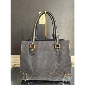 Gucci GG Canvas Studded Tote Bag Black