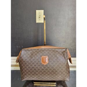 Céline Macadam Pouch Brown