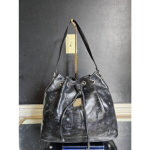 MCM Dessau bucket drawstring shoulder bag Black