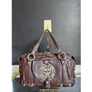 MCM Metro City Leather Bag Brown