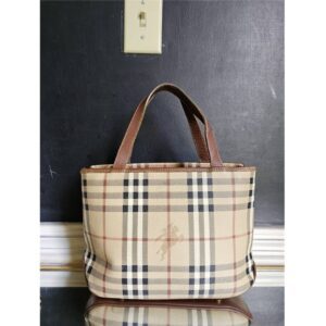 Burberry Small House Check Bag Vintage Beige/Brown
