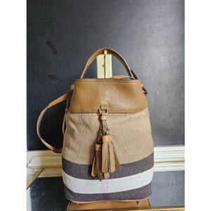 Burberry Ashby Bucket Bag Brown
