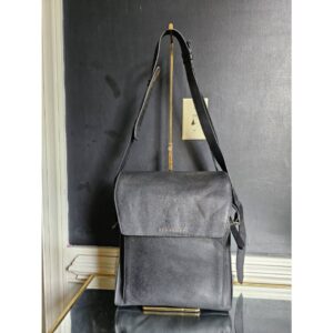 Burberry Leather Small Shaldon Messenger Bag Black