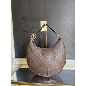 Gucci Guccissima Twins Hobo Dark Brown