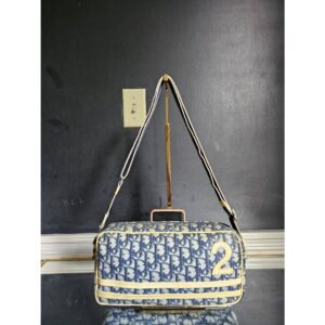 Christian Dior Trotter Shoulder/Crossbody Bag Blue